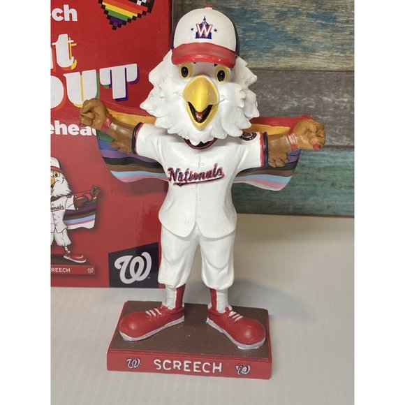 Screech Bobblehead Pride/LGBTQ/NightOut Washington Nationals Mascot SGA … - Picture 2 of 7